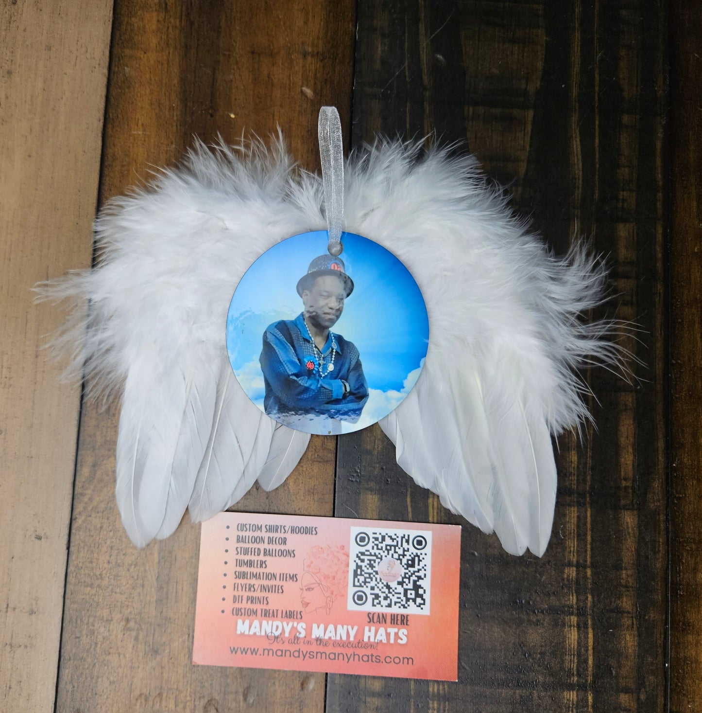 Angel Wings Memorial Ornament
