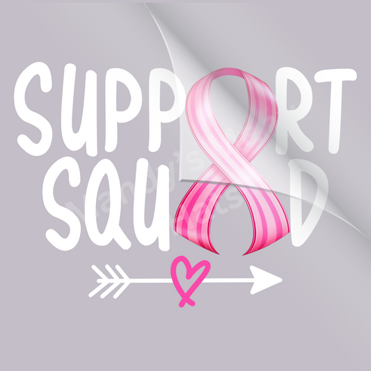 Support Squad Breast Cancer DTF Transfer