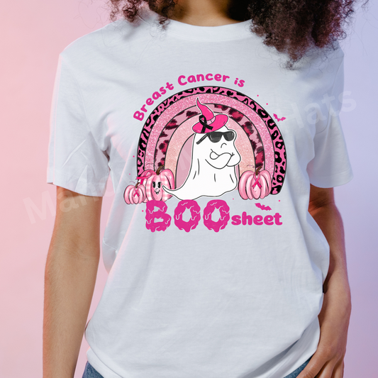 Boo Sheet Breast Cancer Awareness DTF Transfer