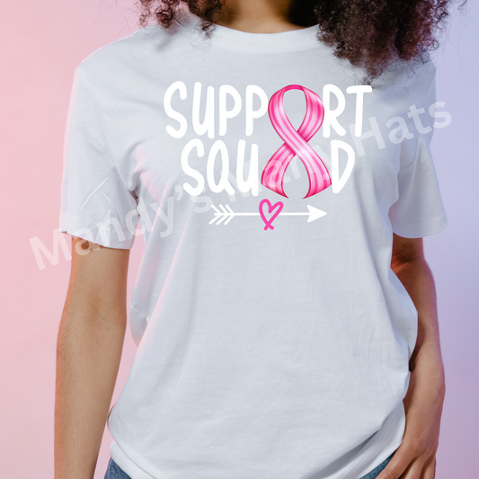 Support Squad Breast Cancer DTF Transfer
