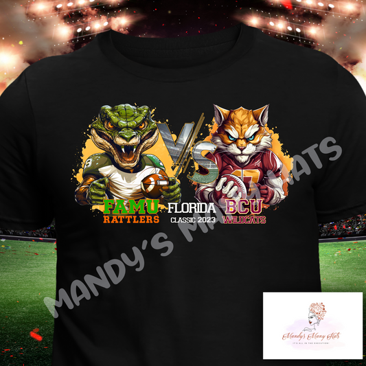 Florida Classic HBCU Rattlers VS Wildcats T Shirt