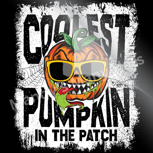 Coolest Pumpkin Halloween DTF Transfer